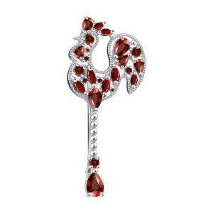 60-72-000W-17184 Брошь (Ag 925)