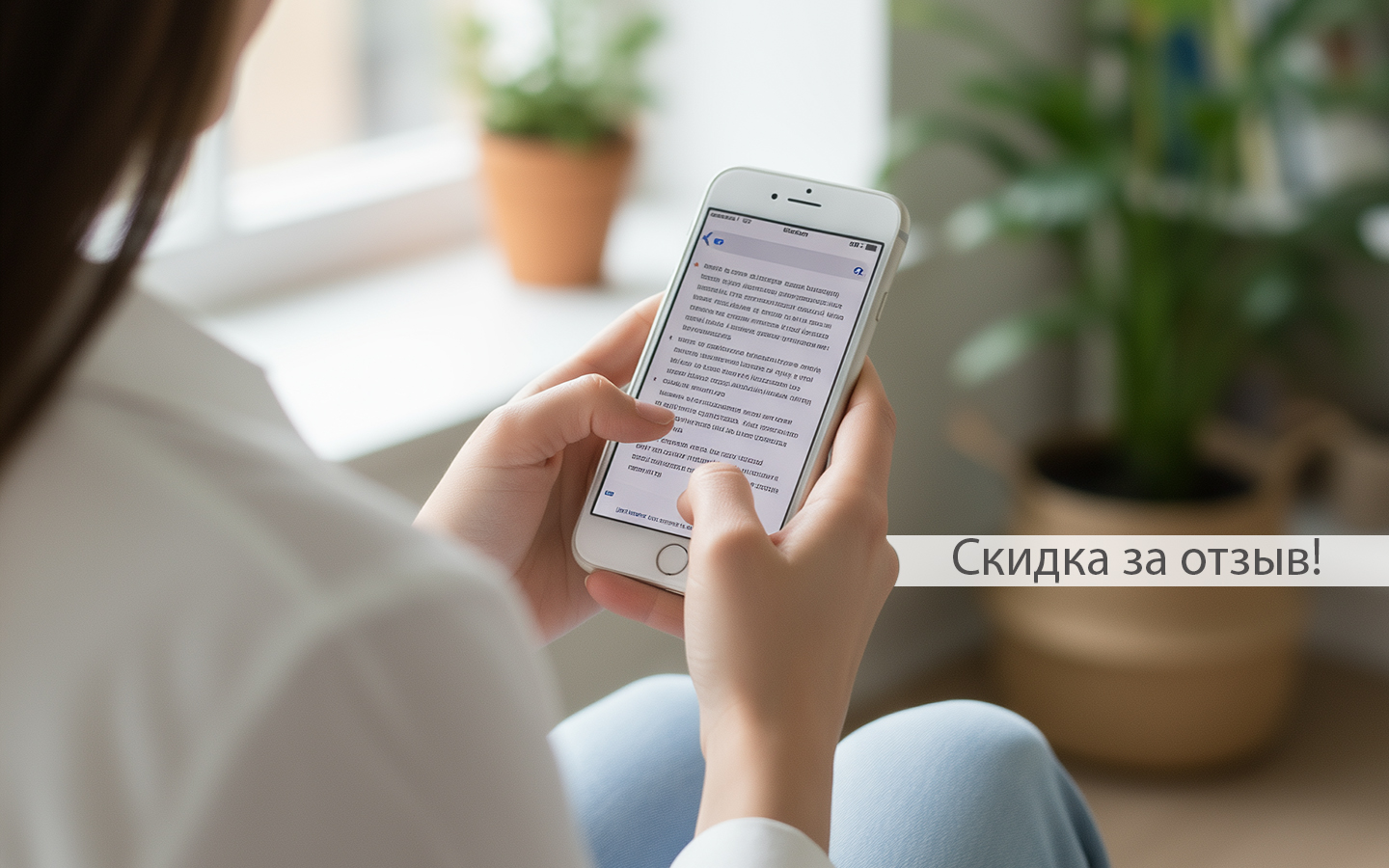 Скидка за отзыв