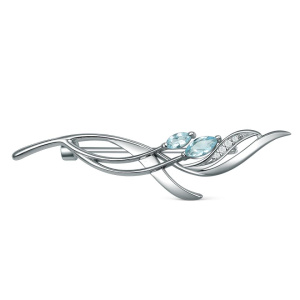 БДБ006р402 Брошь (Ag 925)