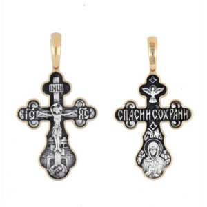 СМ-КР-376 Распятие и образ Св.Матроны Крест (Ag 925)