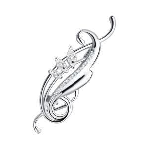 60-72-0001-13015 Брошь (Ag 925)