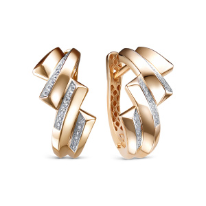 дф1202076р Серьги (Au 585)