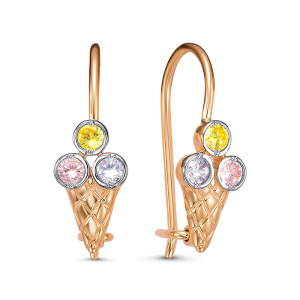 1202713 Серьги (Au 585)