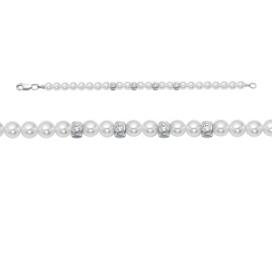 с770307 Браслет жемчуг (Ag 925)